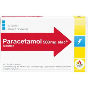     PARACETAMOL elac 500 mg Tabletten
